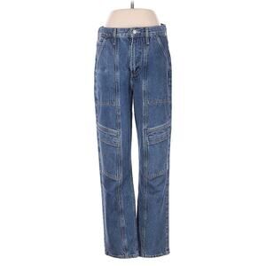 Agolde SZ 28 Cooper Cargo Jeans in Regulation Blue 28" Inseam